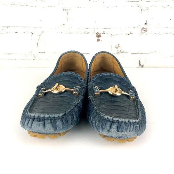 Coach Arlene Snakeskin Embossed Loafers - Picture 7 of 11